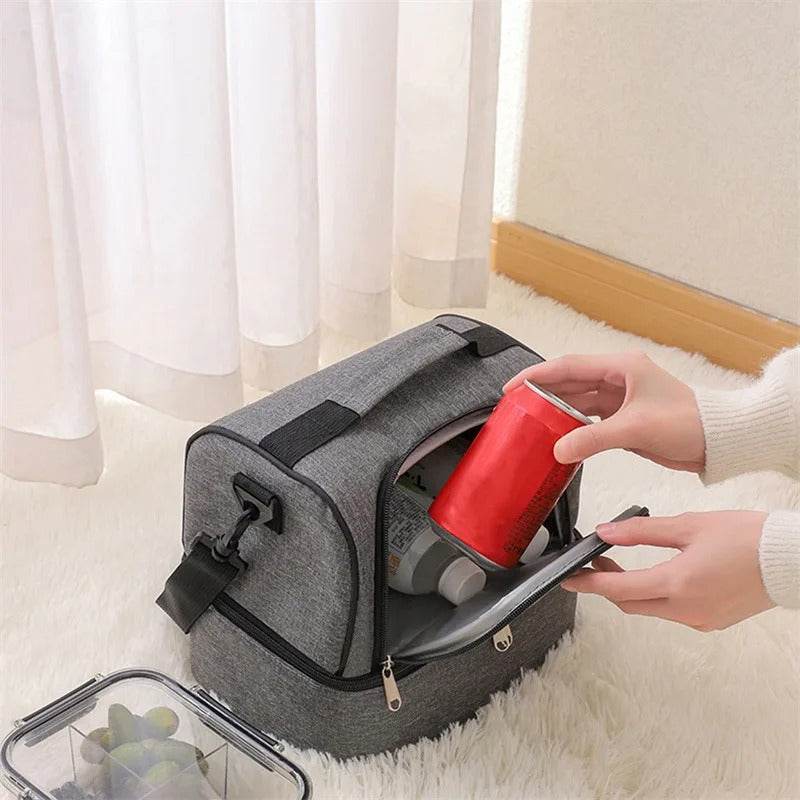 Large Capacity Square Lunch Bags (Red Only)