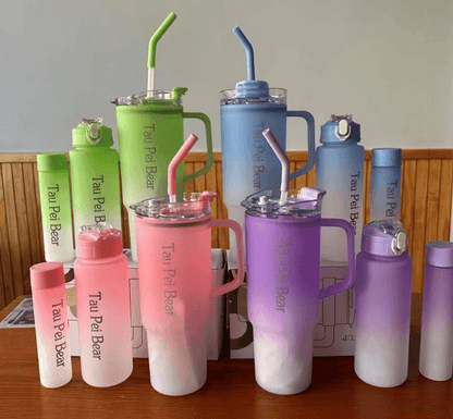 3in1 Plastic Water Bottle Set - DMC Wholesale
