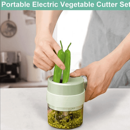 4in1 Electric Handheld Vegetable Cutter - DMC Wholesale