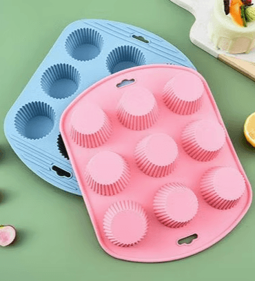Silicone Cupcake Mold (9 cups) - DMC Wholesale