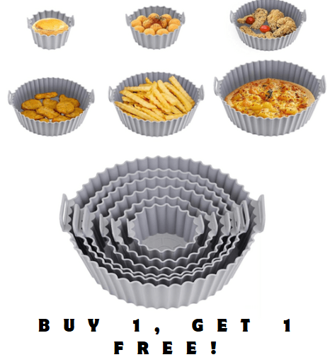 Silicone Air Fryer Liner Set - Buy 1, Get 1 Free - DMC Wholesale