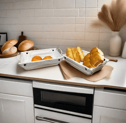 Bread Basket with Removable Fabric Lining - DMC Wholesale