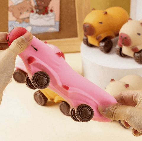 Stretchy Capybara Animal Wheeled Toy (Each)