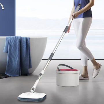 Hands-Free Flat Mop And Bucket Set