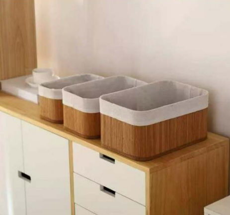 Bamboo Serenity Storage Basket Set (3 pcs)