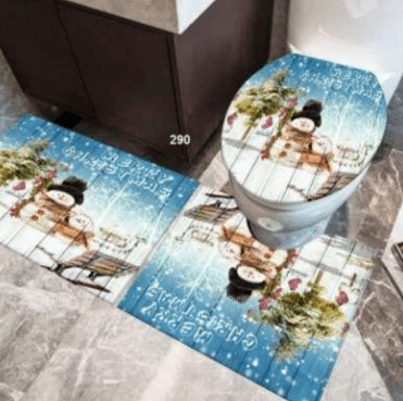 Bathroom Mat Set (3D)(3 pcs)(Christmas) - DMC Wholesale