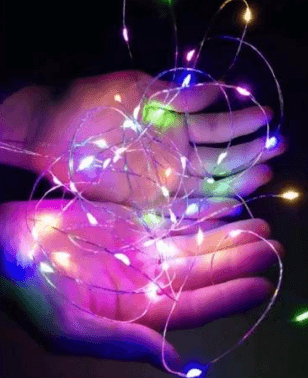 Solar Powered String Lights (100L)(12m)(Coper Wire) (Multi-Colour) - DMC Wholesale