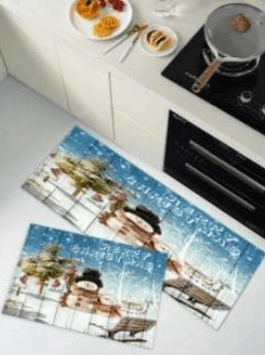 Kitchen Mat Set (3D)(2 pcs)(Christmas) - DMC Wholesale