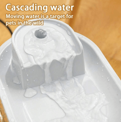 Pet Water Fountain Waterfall With Automatic Filter (1.3L) - DMC Wholesale