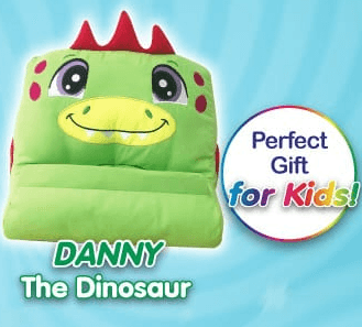 Danny The Dinosaur Padimal Pillow and Tablet Holder - Alt View