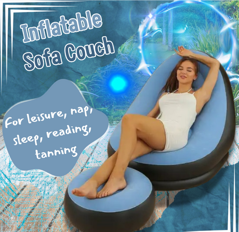 Lazy Inflatable Relaxation Sofa Couch - Alt View