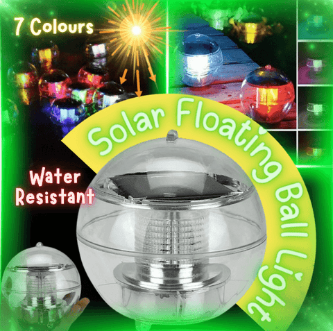 Solar Powered Colorful Water Floating Ball