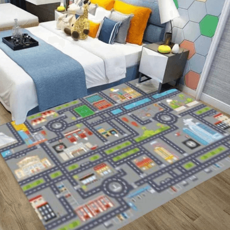 Buildings Kids Street Play Mat (1.2x1.8m) - DMC Wholesale