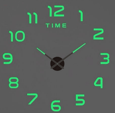 DIY Modern 3D Wall Clock (Glow in the dark) - DMC Wholesale
