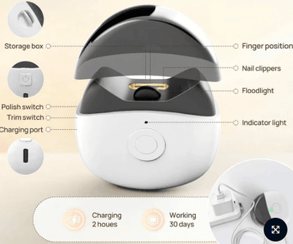 Automatic Electric Nail Clipper and Trimmer For Elderly And Children - DMC Wholesale