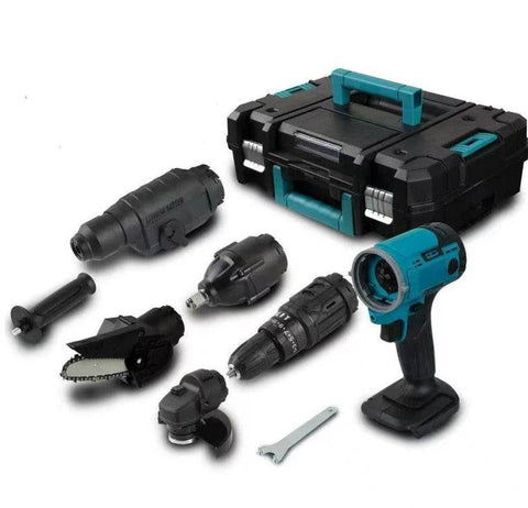 Cordless Multi-Head Power Tool Attachment (6pcs)(2 x 68V Batteries)
