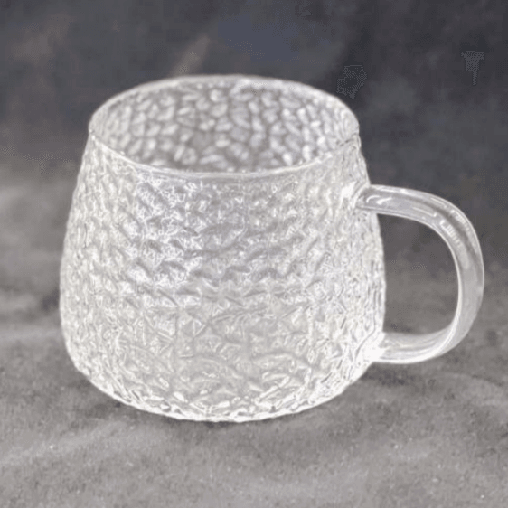 Hammered Glass Cup (400ml)(Each) - DMC Wholesale