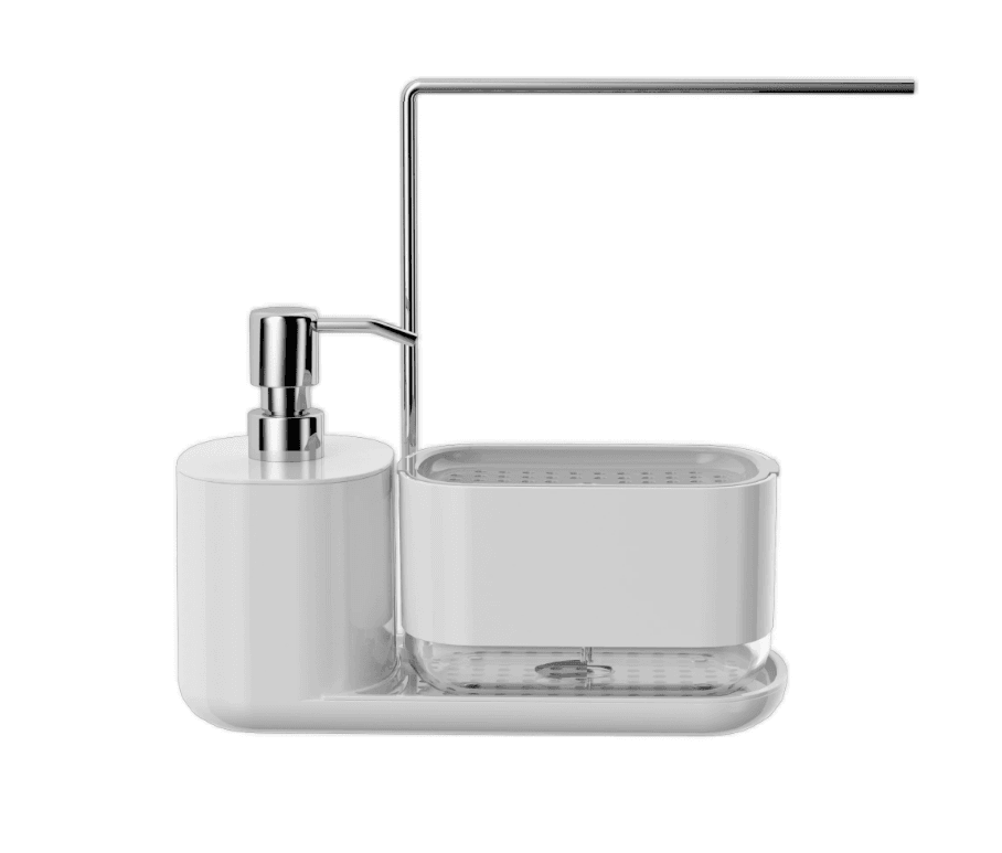 Kitchen Soap Dispenser Set with Tray and Sponge Holder - DMC Wholesale