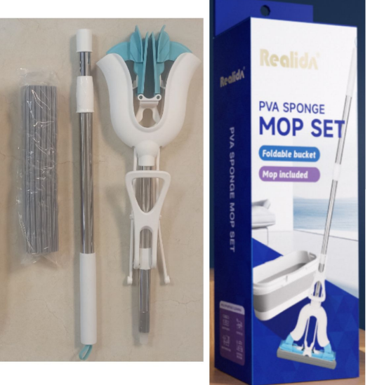 Realida PVA Sponge Mop Set