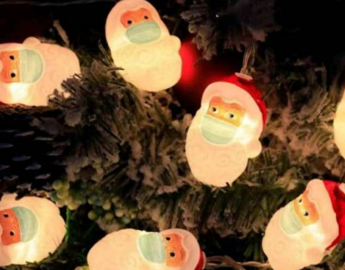 Santa With Mask Battery Operated String Lights (10L)(2M)