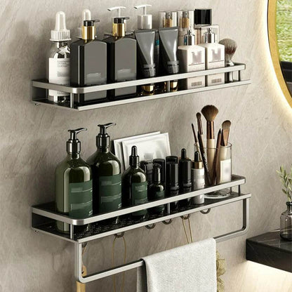 Towel Rod Wall Mounted Storage Rack (60cm) - DMC Wholesale
