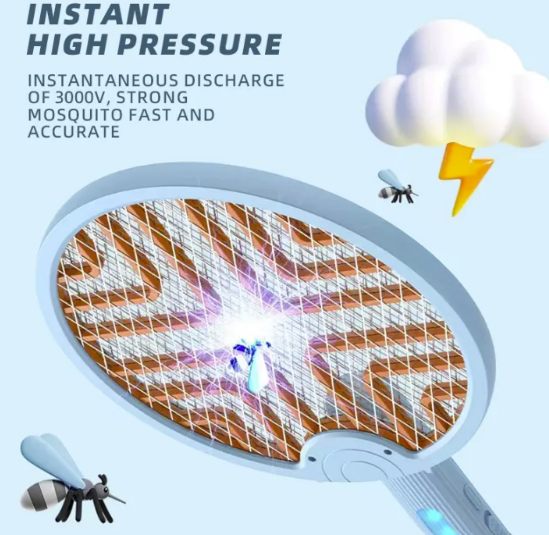 Round Design Electric Mosquito Swatter