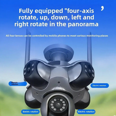 25MP Outdoor Five Lens 720 ° Rotating PTZ Camera - Alt View