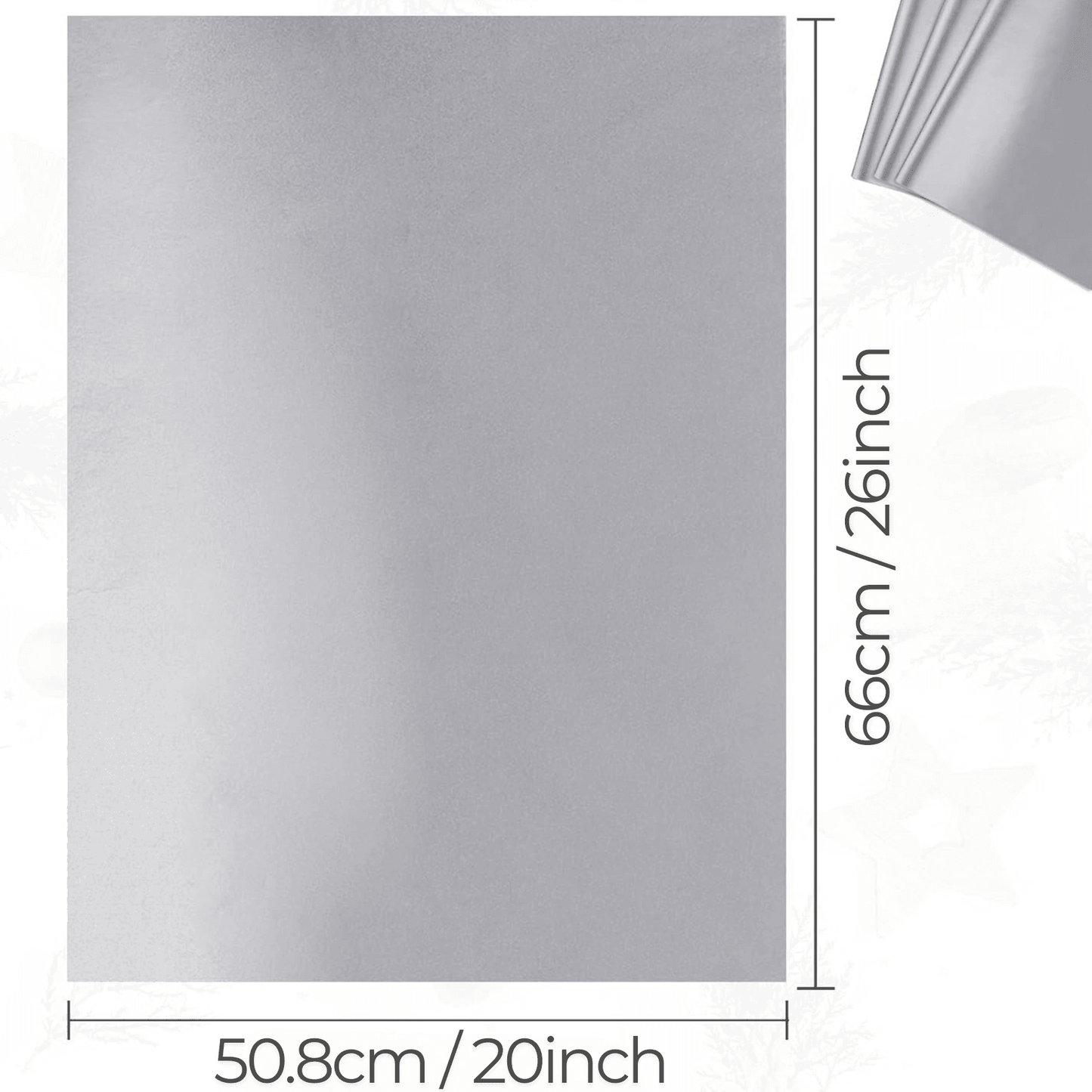 Tissue Gift Wrap (Silver)(10 pcs) - DMC Wholesale