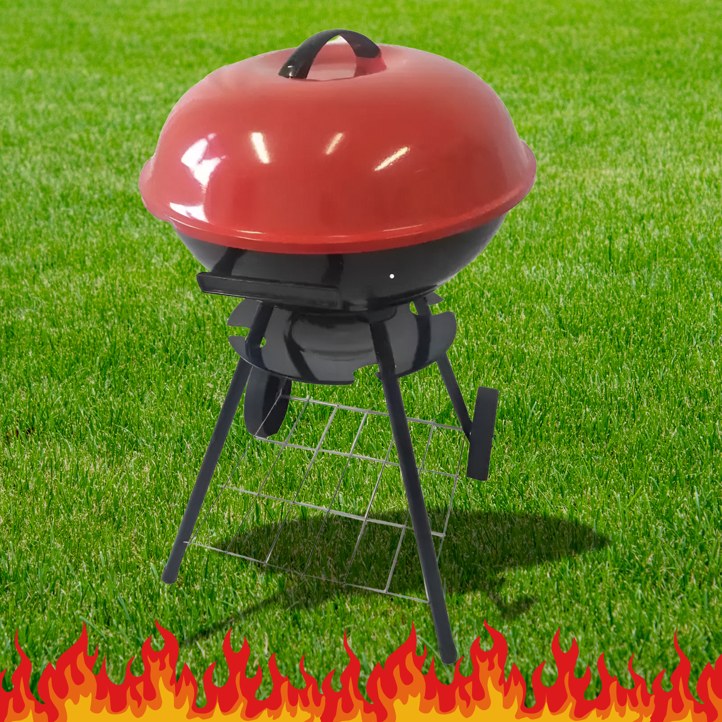Portable Kettle Charcoal Barbecue Grill (17 Inch)