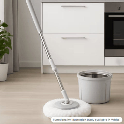 Dual-Chamber Spin Mop and Bucket