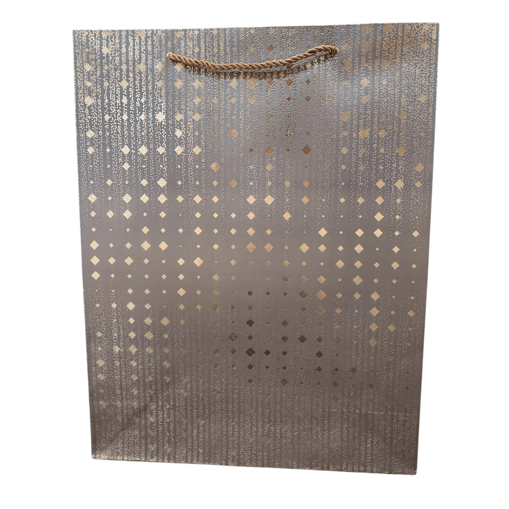 Shimmer Rich Brown Gift Bag (Large) - DMC Wholesale
