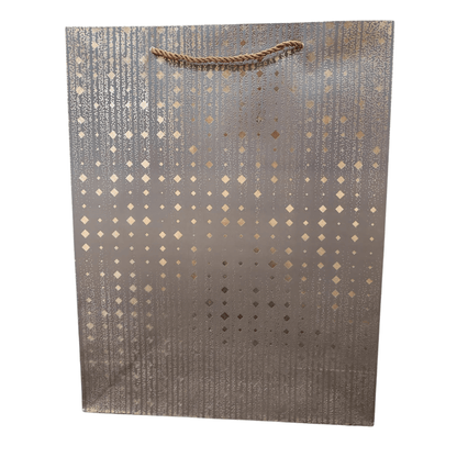 Shimmer Rich Brown Gift Bag (Large) - DMC Wholesale
