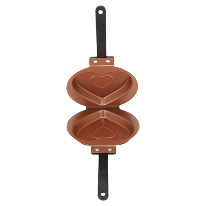 Easy To Flip Heart Pan