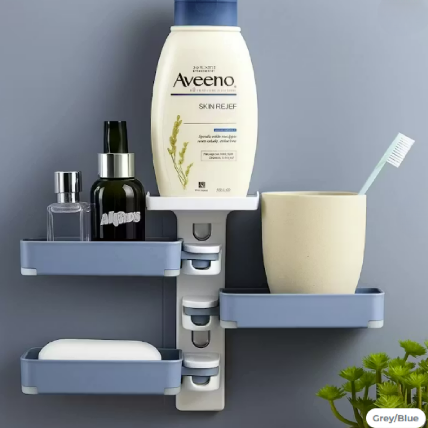 Wall-Mounted Rotating Soap Holder (3 Tier)