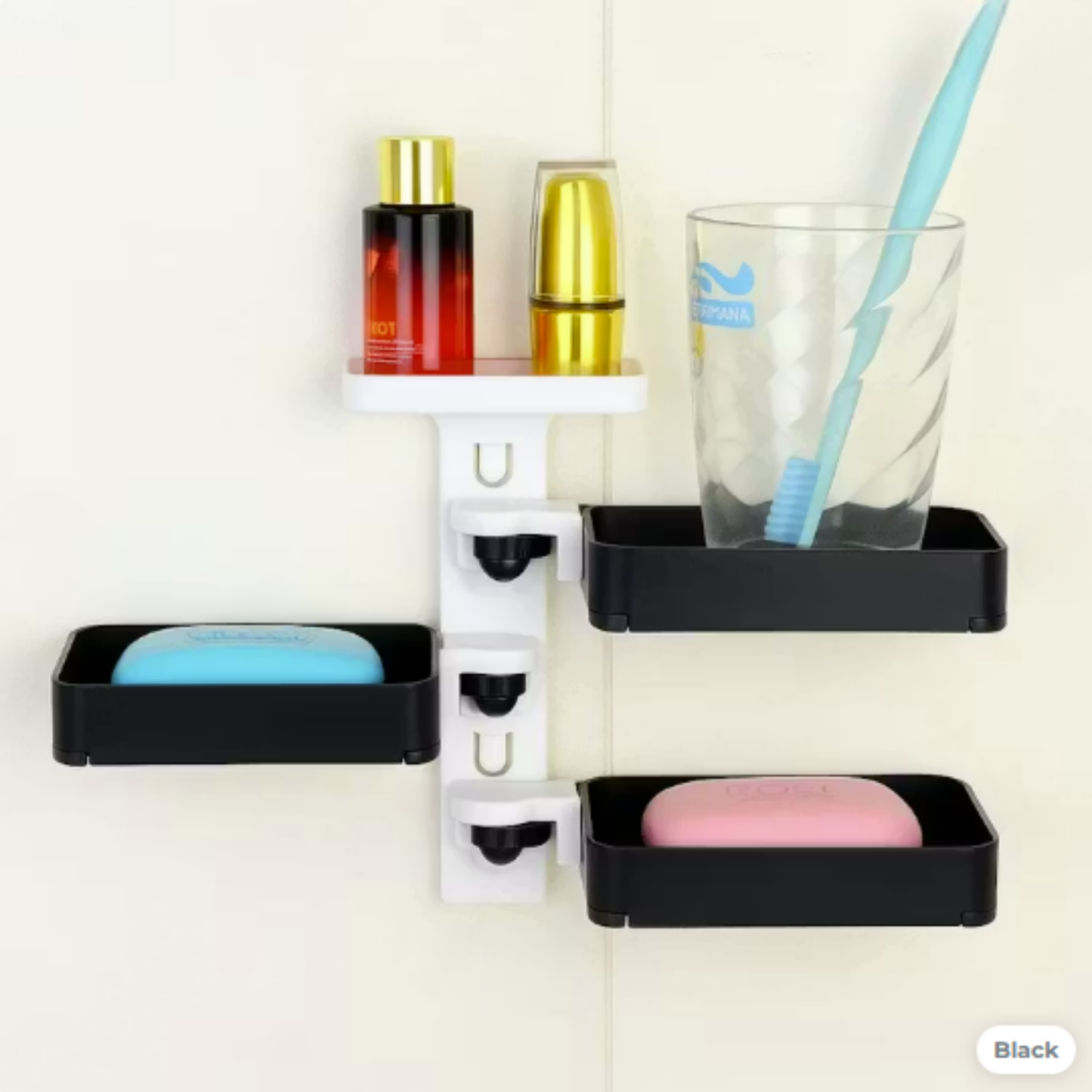 Wall-Mounted Rotating Soap Holder (3 Tier)