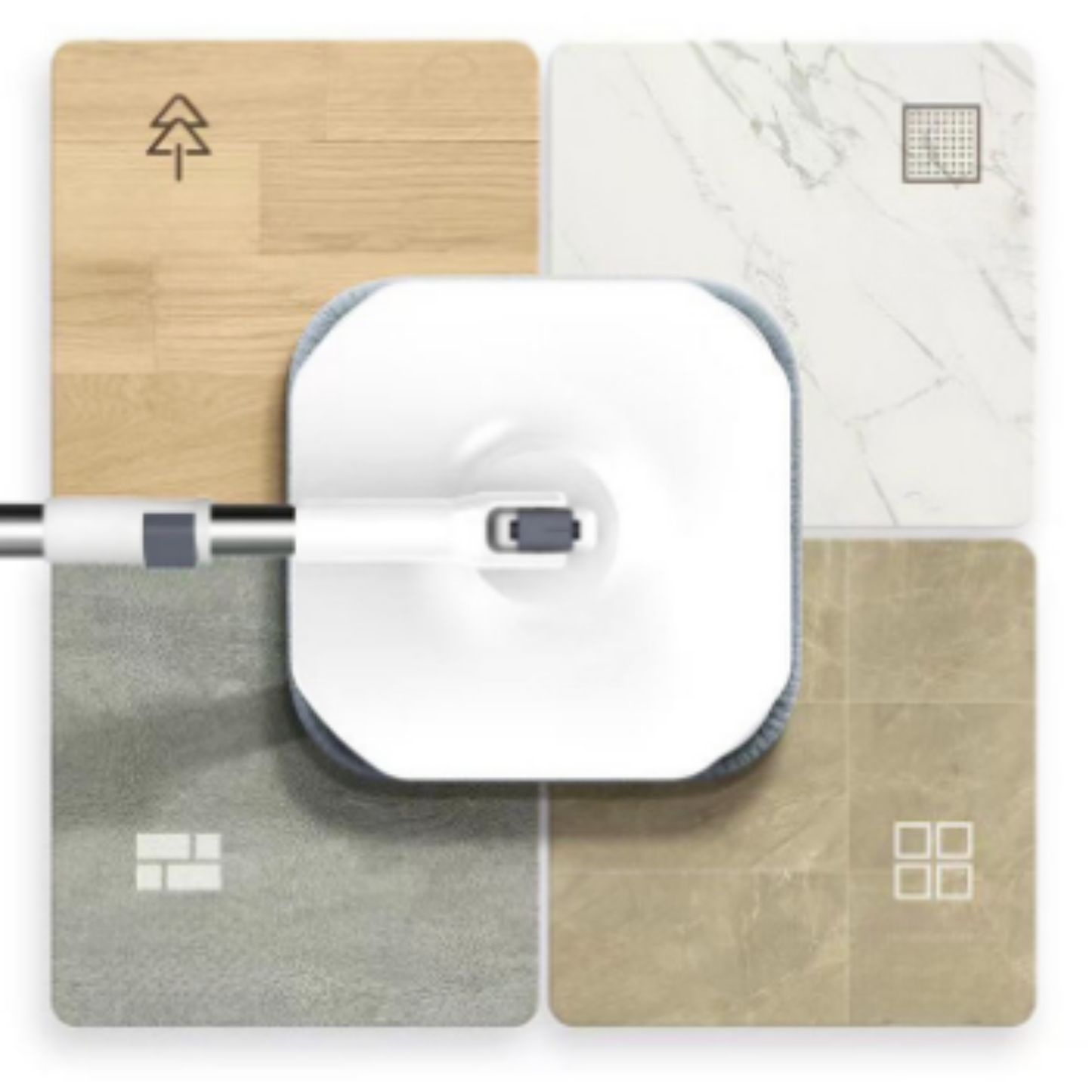 Hands-Free Flat Mop And Bucket Set