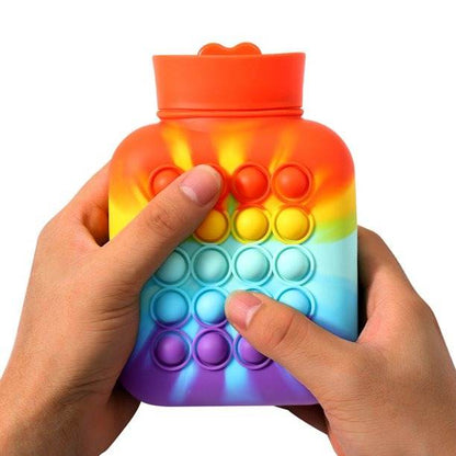 Hot And Cold Compress Water Bottle Pop-It Bag (500ml)(Rainbow) - DMC Wholesale