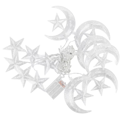 Star On Moon City Battery Operated String Lights (20L)(3M)(Yellow)