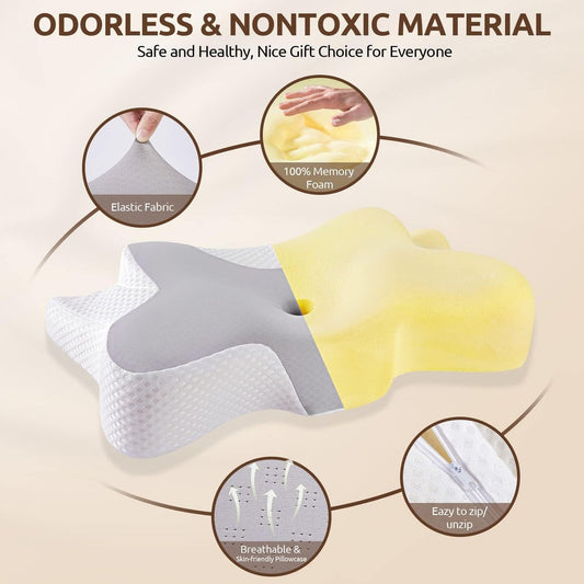 Neck Support Memory Foam Pillow