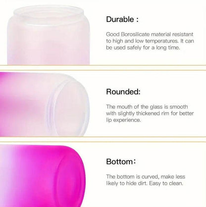 Frosted Drinking Glass With Bamboo Lid (380ml)(Each) - DMC Wholesale