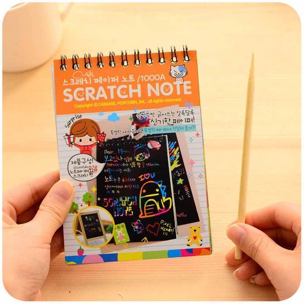 Mini Rainbow Scratch Paper Art Notepad - DMC Wholesale