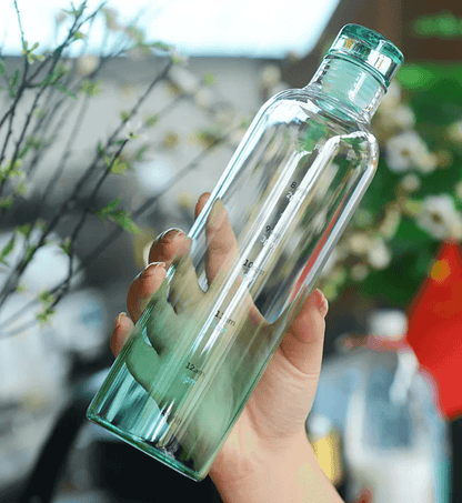 Transparent Motivational Water Bottle (500ml) - DMC Wholesale