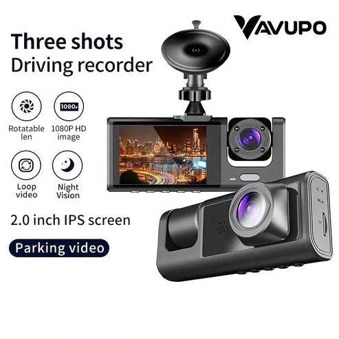 3 Channel 1080p Mini Vehicle Dash Cam - DMC Wholesale