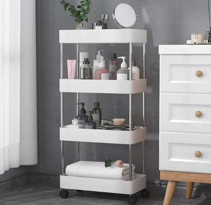Multipurpose Space Saving Side Shelf Trolley (4 Tier) - DMC Wholesale