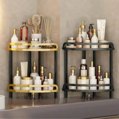 Wrought Iron Corner Kitchen or Bathroom Shelf (Each) - DMC Wholesale