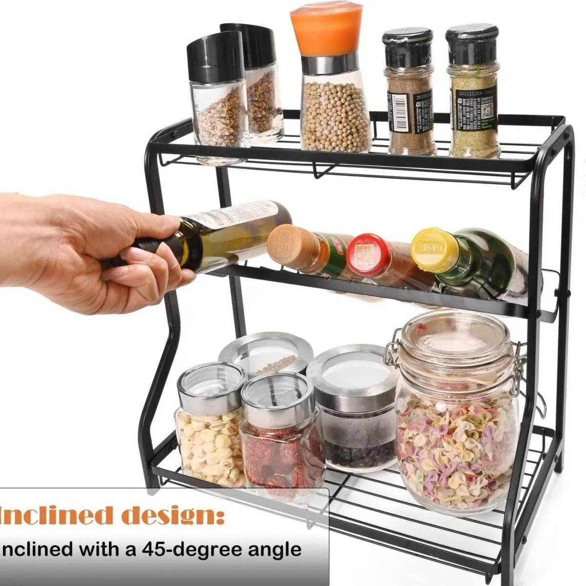 Kitchen Incline Storage Rack (3 Tier) - DMC Wholesale