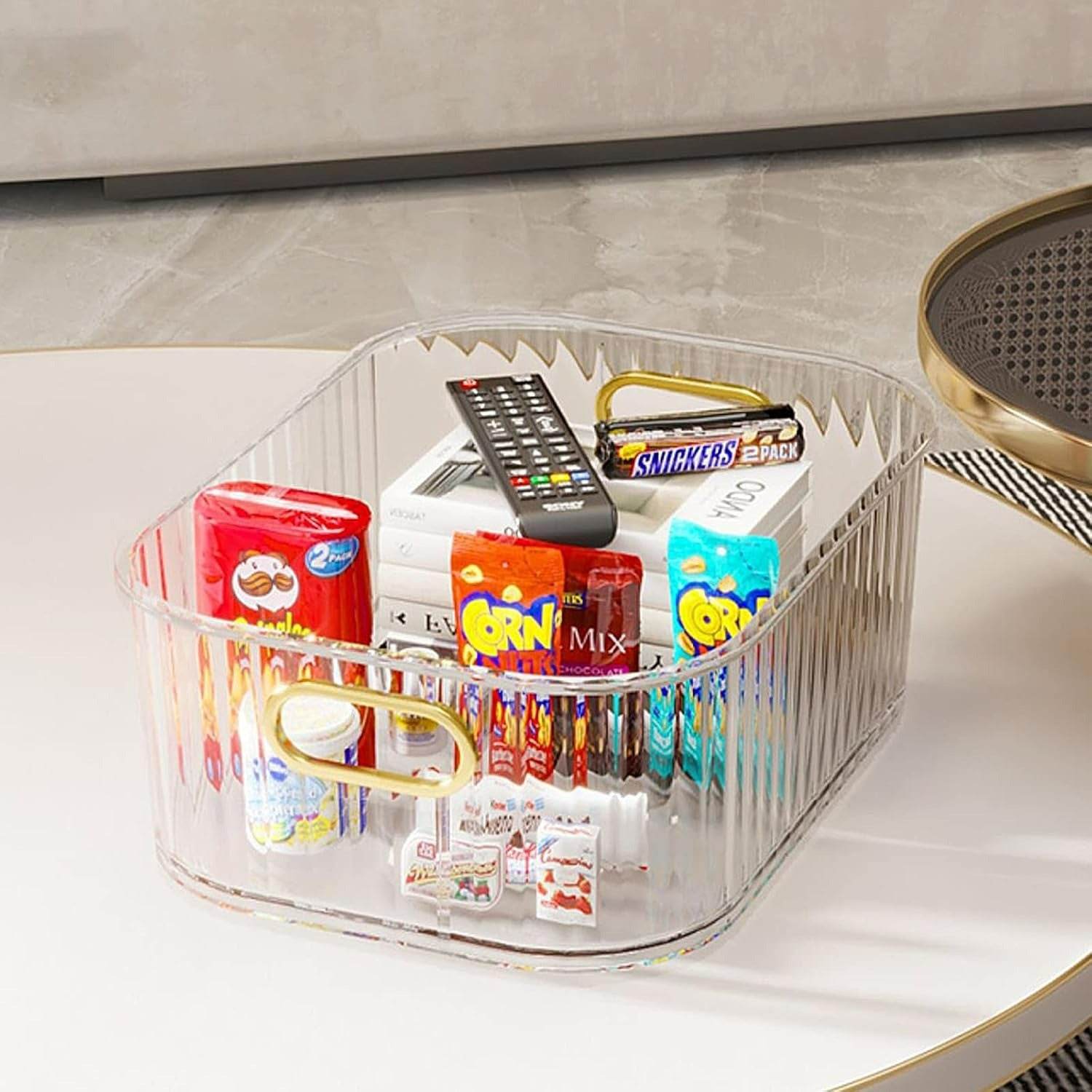 Transparent Stackable Acrylic Storage Basket - DMC Wholesale