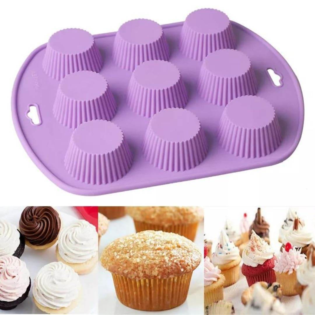 Silicone Cupcake Mold (9 cups) - DMC Wholesale