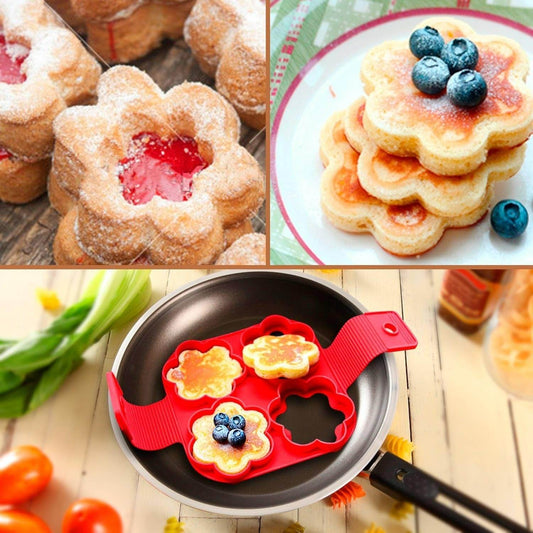 Silicone Flapjack And Egg Mold (Flower) - DMC Wholesale