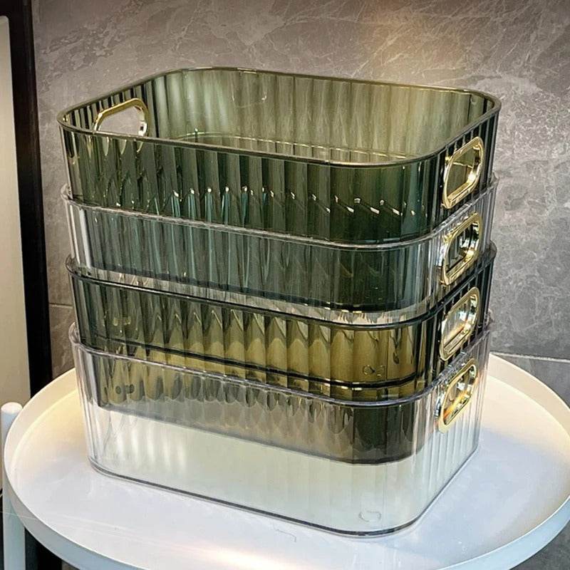 Transparent Stackable Acrylic Storage Basket - DMC Wholesale